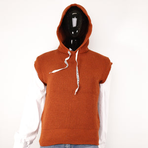 Woolweste ärmellos mit Hoodie