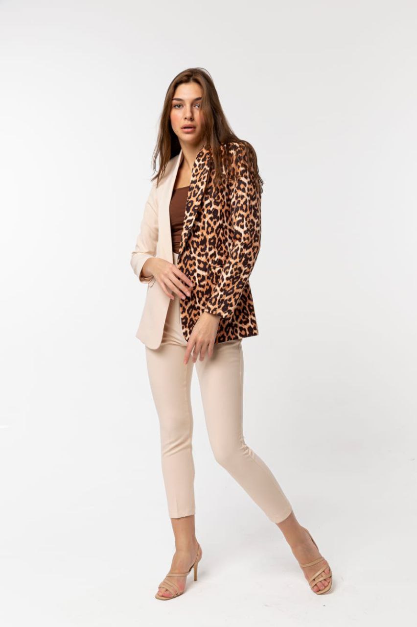 leopard Blazer, S-XL